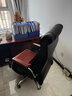 凯联（KAILIAN）弓形办公椅电脑椅真皮座椅学习椅舒适久坐会议椅旋转椅子书桌椅 经典黑＋弹簧包坐垫 精选小牛皮【可旋转】 实拍图