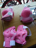 捷豹溜冰鞋儿童轮滑鞋男女初学者旱冰鞋可调滑冰鞋 粉色8轮闪光（头盔+护具+鞋包） 小码S（鞋标31-34）3-5岁穿 实拍图