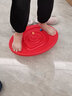 赟娅翘翘平衡板体能感统训练器材家用平衡台专注力室内锻炼玩具跷跷板 红色（送五球） 实拍图