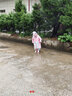 柠檬宝宝儿童防水雨衣卡通造型雨衣儿童斗篷雨披新品小学生男女童雨具 搞怪海盗鲨【连体款】 M【请按主图尺码表选择】 实拍图