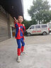 忆爱蜘蛛侠衣服儿童运动套装秋款男童衣服童装长袖马甲三件套 长袖蓝色【马甲+长袖+裤子】 130(建议身高115-125) 实拍图