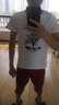 阿诺顿【纯棉四件】短袖t恤男士半截袖衫衣服男装夏季圆领宽松青年大码 格灰+K蓝+S黑+R白 S 建议80-100斤 实拍图