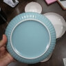 陶煲王陶瓷餐具碗碟套装家用北欧式西餐菜盘子鱼盘沙拉碗汤碗碟子歺具 蓝色4头-2人套装 实拍图