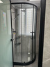 九牧（JOMOO） 【定制】 弧形整体淋浴房一体式浴室干湿分离隔断淋浴房移门E3 【雅黑光玻】900*1000*2000 不含蒸汽 实拍图