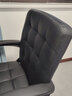 双木马 电脑椅简约办公椅子会议椅弓形职员学习麻将椅子宿舍靠背座椅 黑色-皮艺-加固加厚款 乳胶坐垫 实拍图
