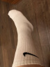 耐克（NIKE）男袜女袜 24新款训练透气短袜快干柔软休闲跑步健身运动nike袜子 SX7676-100/三双装/长袜 XL/28-30厘米/46-50码 实拍图