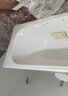 科勒（KOHLER） 浴缸索尚嵌入式铸铁浴缸小户型家用成人浴缸防滑保暖舒适泡澡 1.6米浴缸+16159挂墙花洒 实拍图