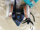 星工（XINGGONG）防毒面具面罩 活性炭甲醛苯醇类喷漆印刷打农药工业粉尘口罩 套装+护目镜 XGFD-1 实拍图