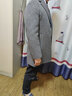 罗蒙羊毛双面尼大衣毛呢大衣男士秋冬季中长款西装领呢子风衣外套男装 实拍图