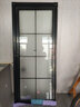 斯罗克定制厕所门卫生间门厨房玻璃门钛镁合金钢化玻璃门浴室门洗手间平开门双层厨卫玻璃门 黑色（款式多样，详询客服） 1.4型材-单包 实拍图