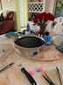 韩式碳烤炉烧烤炉圆形烤盘户外家用嵌入式无烟烤肉炉木炭炭烤炉 标准无烟款 实拍图