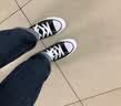 匡威（Converse）经典款All Star男女鞋情侣运动鞋高帮帆布鞋休闲鞋复古板鞋101010 101010 黑色【Jennie同款】 41 实拍图