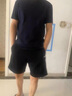 拇指白小T【三防T】二代短袖t恤男女纯棉夏季圆领白小丅打底衫小白t 【单件体验】男款-墨黑 M 实拍图