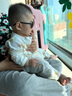 飞行宝宝（BABIATORS） 儿童太阳镜宝宝防晒墨镜男女童爱心眼镜婴幼儿防紫外线1-6岁柔软 keyhole系列 气质黑 0-2岁 实拍图
