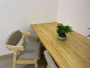 悦莱居家用简约实木餐椅电脑椅子舒适学生学习椅书桌椅卧室凳子靠背椅子 Z椅原木色:浅灰布 实拍图