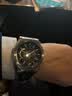 卡西欧（CASIO）商务休闲日韩手表男士太阳能闹钟防水钢带皮带石英腕表送男友礼物 EFR-S108DE-2A八角表圈+蓝表盘 实拍图