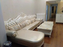 克洛蒙蒂 欧式真皮转角沙发法式中小户型拐角7字L型实木客厅白色简欧沙发  双扶手单人位 实拍图