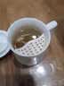 国涛骨瓷月牙杯过滤茶杯绿茶杯家用水杯泡茶杯陶瓷白瓷办公杯定制logo 月牙杯（礼盒装） 实拍图