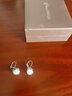 京润珍珠耳饰绮梦925银淡水珍珠耳钩馒头形珍珠耳环节日礼物 9-10mm 实拍图