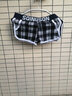 网将（WANGJIANG）男士内裤 男平角裤棉质中低腰格子短裤头男式四角短裤衩 黑色+深蓝+咖色 XL 【建议60-70Kg】 实拍图