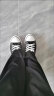 织墨夏季男鞋子男士休闲鞋小白鞋小码板鞋情侣帆布鞋学生韩版运动鞋 MD-6621黑色 41 晒单实拍图
