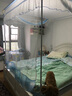 桃薇 U型三开门方顶蚊帐家用坐床式床笠款婴儿童防摔加粗支架加密网纱 幸运灰【床笠式回底 防蚊防摔】 180*200cm床【加厚烤漆支架】 实拍图