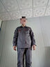 鸿赫工作服套装男女春秋长袖劳保服汽修上衣外套工衣厂定制订制工装 D1【精品深灰款】 XL /175套装 实拍图