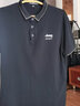 JEEP SPIRIT吉普短袖T恤男夏季短袖男士POLO休闲翻领可定制上衣服 黑色 2XL 实拍图