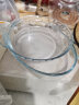 菲内克斯钢化玻璃家用烤盘椭圆形蒸鱼盘子菜碟蛋糕烘焙盘 适用微波炉 1.5L椭圆烤盘 实拍图