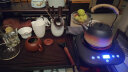 唯古煮茶壶陶瓷烧水壶单个复古大号提梁电热粗陶养生陶壶户外明火白茶 提梁尖顶壶（800ml） 实拍图