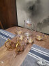 罗比罗丹 珐琅彩工艺品玻璃杯 个性花朵创意水杯 送男女朋友生日及结婚礼物 深色-高-单只 实拍图