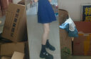 UR夏季女装美式学院风字母印花Polo连衣裙UWV732010 宝蓝 S 实拍图