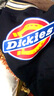 dickies棉服 男女同款左袖字母印花易穿搭棒球夹克8131 黑色 2XL 实拍图