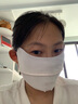H&K 防晒口罩女夏季护眼角 透气冰丝面纱遮全脸 UPF50+香芋奶紫 实拍图