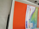 易利丰（elifo）不干胶打印纸a4 不干胶纸彩色 牛皮纸不干胶标签纸 彩色贴纸 亚麻面光面50张 桔红色50张 A4 实拍图