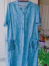 衣典零一（LEDIALYI）2024夏季女装新款时尚洋气质中年休闲连衣裙小个子中长款裙子夏天 蓝色 XL（推荐135-145斤） 晒单实拍图