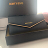 班亚奴（banyanu）2025新款女士钱包女长款手拿包牛皮大容量镶钻三折钱夹 黑色-（防盗刷） 实拍图