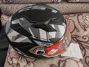 LS2头盔摩托车电动车全盔赛车机车电动踏板车头盔男女四季透气FF358 哑黑-灰迷彩坦克 L（头围建议55-56） 实拍图