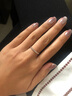 喜钻18K金群镶钻戒对戒钻石戒指简约时尚排戒可叠戴尾戒新年礼物 18K玫瑰金30分 实拍图