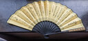 臻品金藝古风折扇男中国风10寸丝绸绢布扇子中式客厅家居手工装饰品摆件 清明上河图黄色【10寸】 实拍图