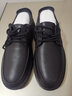 木林森头层牛皮男鞋商务休闲加绒厚底耐磨软底爸爸鞋 黑色 39码 20782M 实拍图