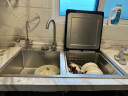 家的洗碗机水槽式台式台上嵌入式台面家用小型超声波洗烘消存一体adiding 双槽A2洗碗机在右 实拍图