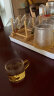 瓷牌茗茶具（cipaiming teaset） 透明玻璃茶具整套套装家用功夫茶壶茶杯会客泡茶器 金盖雅致六彩杯8件+杯架+小长方 实拍图