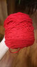 畅印织围巾毛线团送教程情人棉手工编织diy八股棉围脖粗线团 07大红色 实拍图
