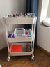 康而普（CANPOST）美容院美容车纹绣美睫仪器手推车美容移动多功能置物架美发小推车 医美推车二层无抽屉奶油白5 实拍图