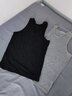 浪莎2件 浪莎男士背心纯棉青年透气夏季汗衫跨栏运动背心 竹纤维灰色2件 L /170码 实拍图