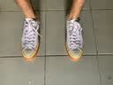 匡威（Converse）男鞋女鞋 ALL STAR系列经典帆布鞋休闲情侣休闲鞋学生板鞋 【黑巧夹心】复古厚底帆布鞋 A00869 42 实拍图