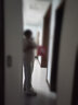 栖谣 奶油裤阔腿裤冬款女裤加绒加厚高腰宽瘦百搭垂感休闲直筒裤雪尼尔 乳白色【加绒】450克 L【110-125斤】 实拍图