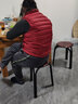 鸭鸭冬季新款羽绒服女休闲羽绒马夹时尚坎肩立领马甲背心KXM 酒红 XL 实拍图