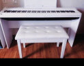 奥德斯克（AODSK）AS-13S电钢琴琴凳双人木质带书箱电子琴古筝通用练琴专业凳子白色 实拍图